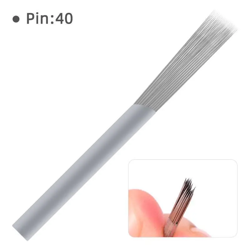 Tattoo Red Needle Fog Eyebrow Tattoo Supplies Semi-manual Round 3 Round 5 Niling Mist Needle Tattoo Tools Other Beauty - Image 10