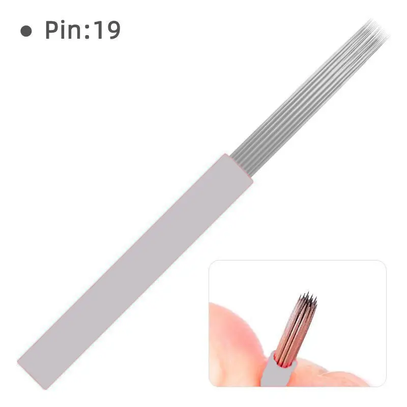 Tattoo Red Needle Fog Eyebrow Tattoo Supplies Semi-manual Round 3 Round 5 Niling Mist Needle Tattoo Tools Other Beauty - Image 8