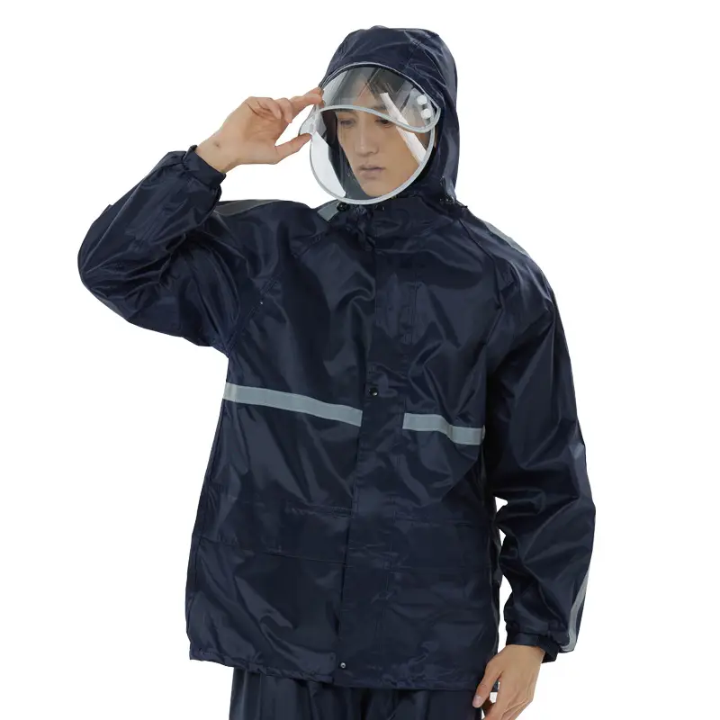 Split Raincoat Pants with Double Bim with Large Pocket - Image 13