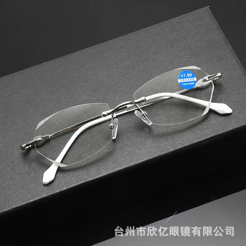 Anti-Blue Light Reading Goggles Women's Fashionable Metal Frame - Image 4