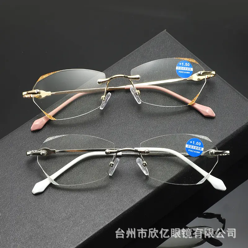 Anti-Blue Light Reading Goggles Women's Fashionable Metal Frame - Image 5