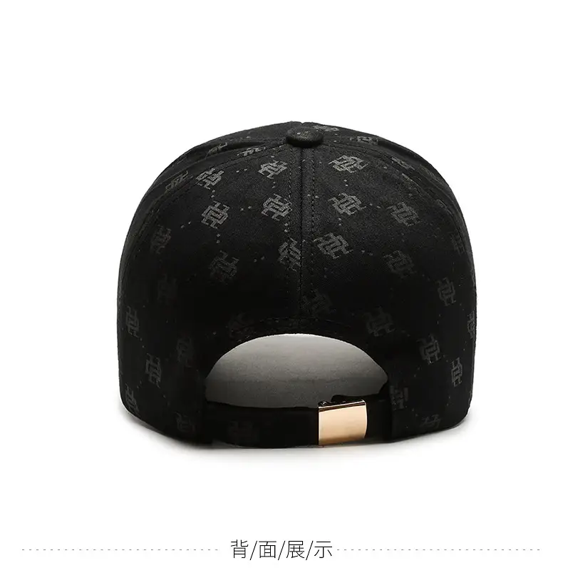 Women Korean Style Black Printed Baseball Cap — feature 8