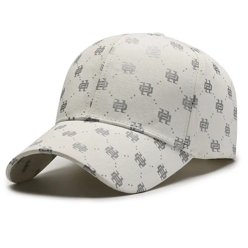 Women Korean Style Black Printed Baseball Cap - Image 4
