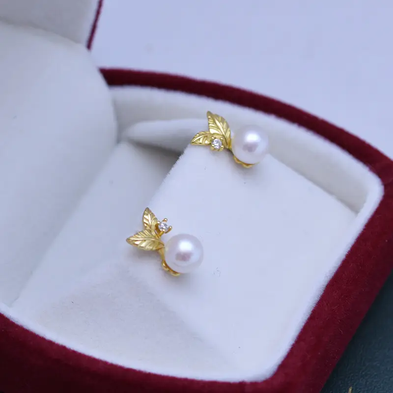 Freshwater Pearl Earrings Bow Women's Fashion