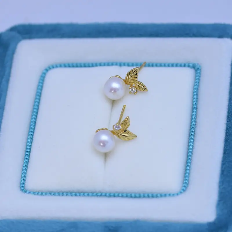 Freshwater Pearl Earrings Bow Women's Fashion