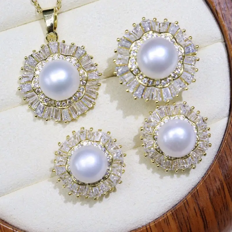 Zhuji Pearl Pendant Necklace Set for Women