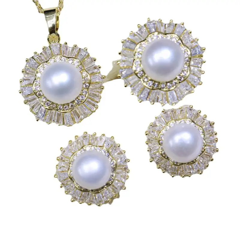 Zhuji Pearl Pendant Necklace Set for Women
