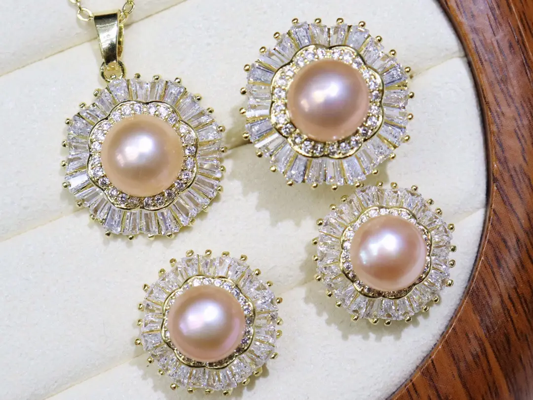 Zhuji Pearl Pendant Necklace Set for Women