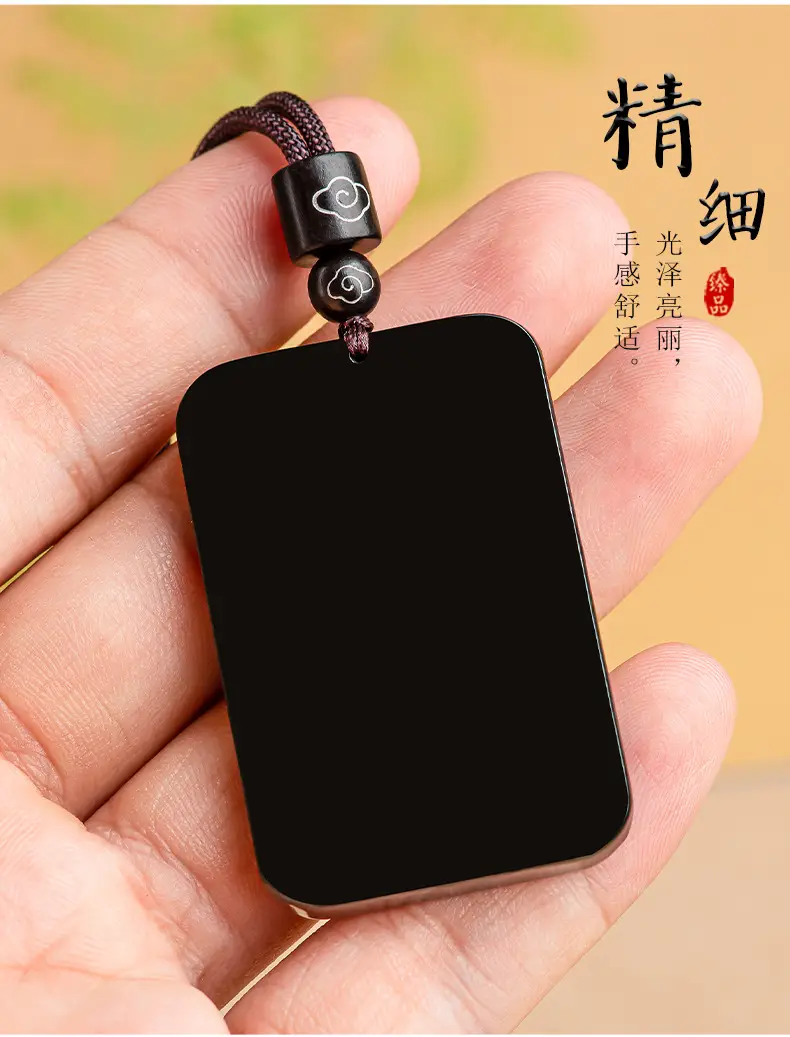 Men's Purple Jade Pendant Necklace with Buddha Design — feature 8