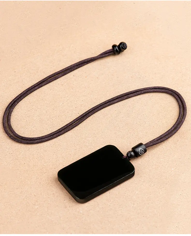 Men's Purple Jade Pendant Necklace with Buddha Design — feature 9