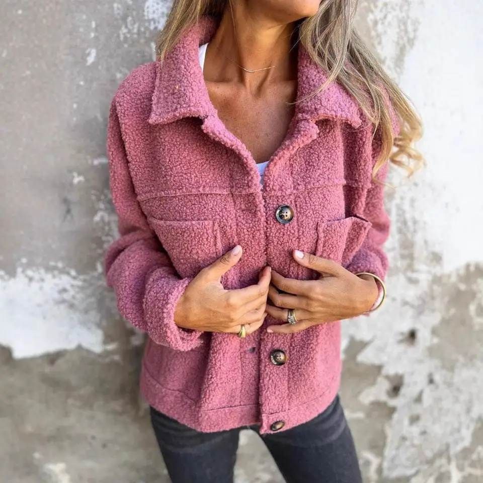 Women Knit Zipper Pullover Jacket Blue Winter — feature 41