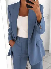 Women Knit Zipper Pullover Jacket Blue Winter — feature 71