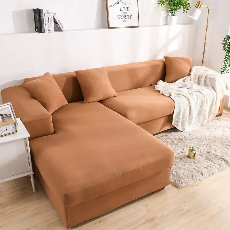 Milk Silk Elastic Sofa Cover All-inclusive High Weight - Image 12