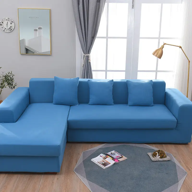 Milk Silk Elastic Sofa Cover All-inclusive High Weight - Image 4