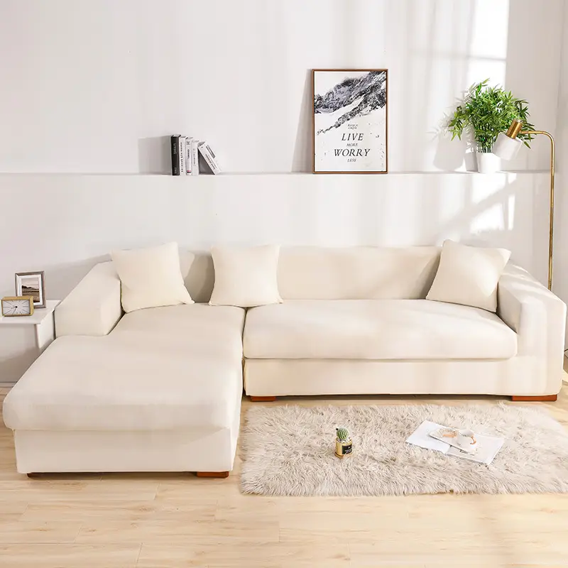 Milk Silk Elastic Sofa Cover All-inclusive High Weight - Image 6