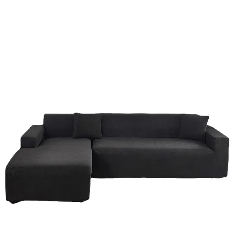 Waterproof Chaise Sofa Cover Black All Season - Image 14