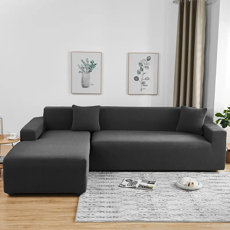 Waterproof Chaise Sofa Cover Black All Season - Image 7