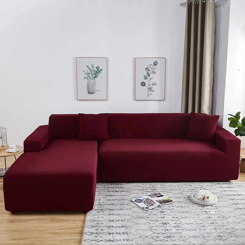 Waterproof Chaise Sofa Cover Black All Season - Image 9
