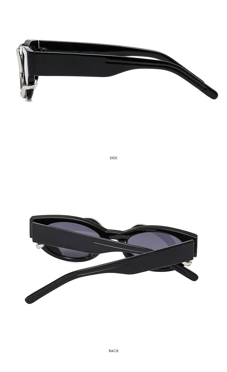 Jennie Same Style Sunglasses White French Style Retro New — feature 12