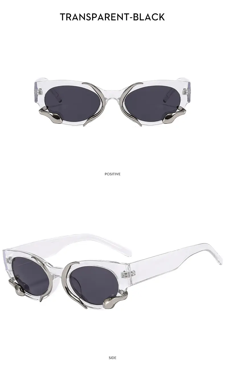 Jennie Same Style Sunglasses White French Style Retro New — feature 13