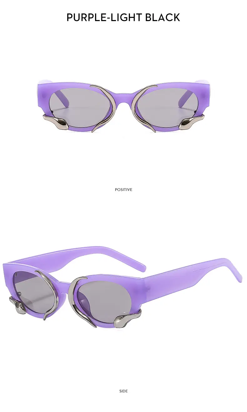 Jennie Same Style Sunglasses White French Style Retro New — feature 14