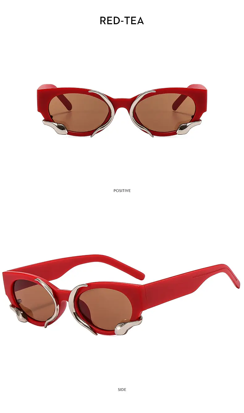 Jennie Same Style Sunglasses White French Style Retro New — feature 15