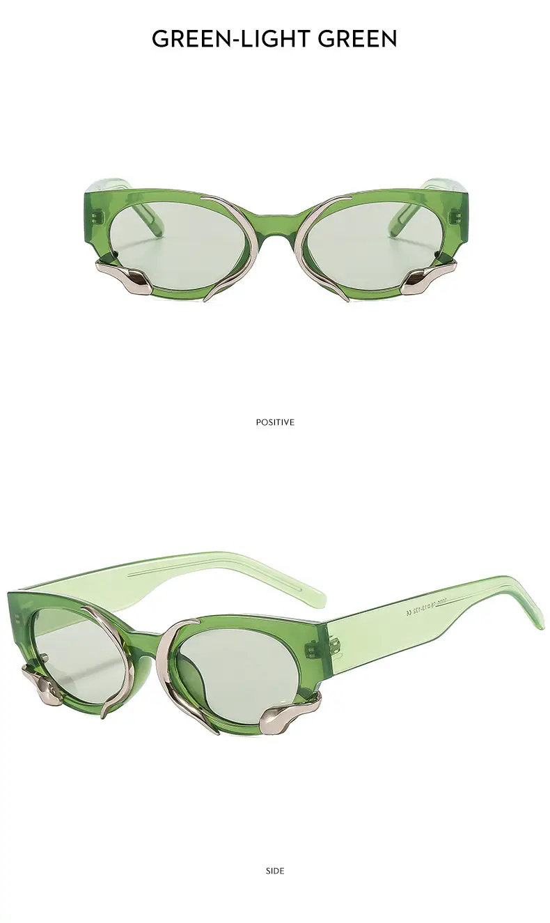 Jennie Same Style Sunglasses White French Style Retro New — feature 17