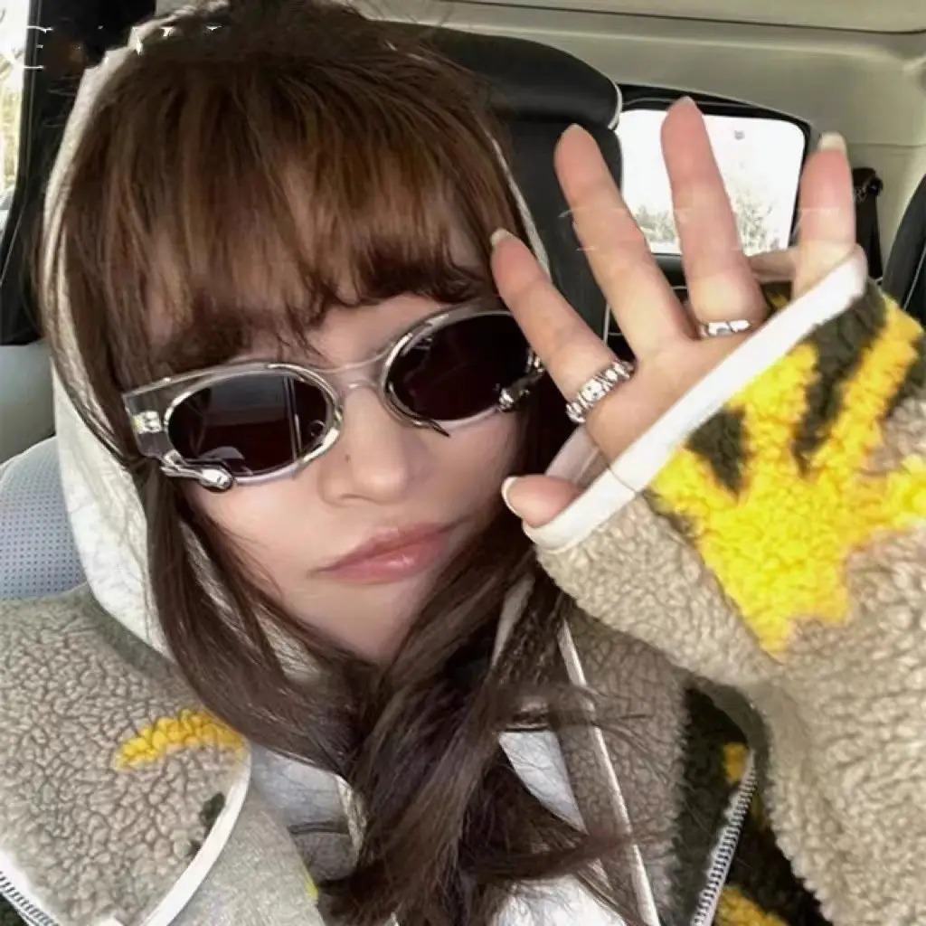 Jennie Same Style Sunglasses White French Style Retro New — feature 4