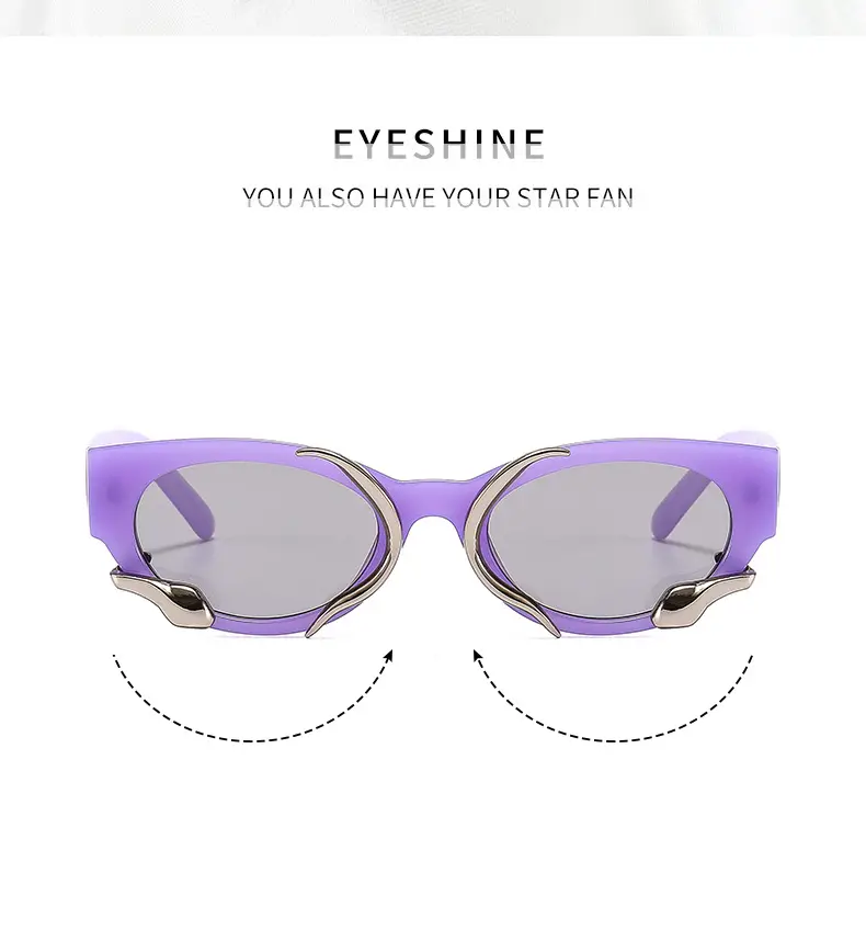 Jennie Same Style Sunglasses White French Style Retro New — feature 6