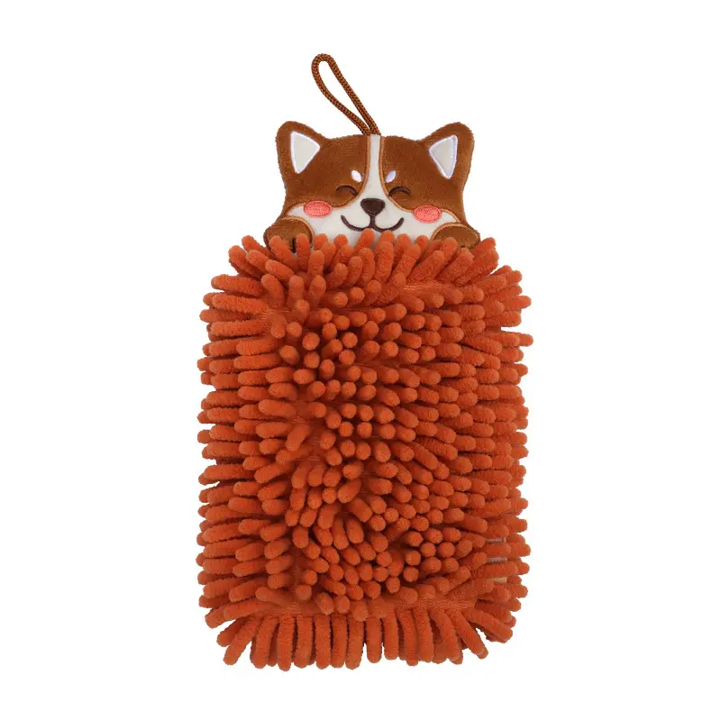 Cute Cat Design Chenille Hand Towel for Kitchen & Bathroom - Image 8