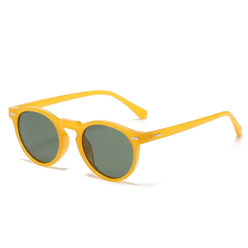 Jett 5115 Artistic Retro Glasses Round Japanese Korean Rice Nail Sunglasses European American Cross-border Polarized Sunglasses - Image 5