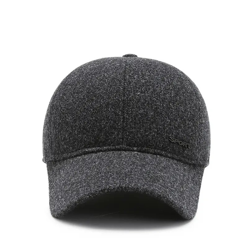Men's Grey Beanie Sunproof Winter Hat