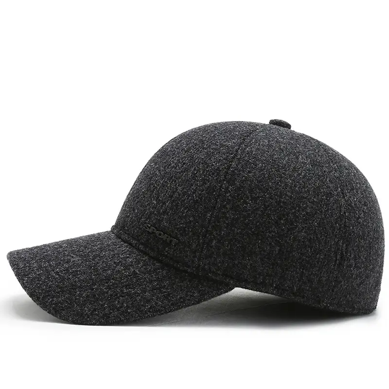 Men's Grey Beanie Sunproof Winter Hat