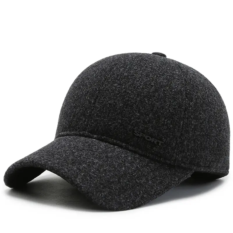 Men's Grey Beanie Sunproof Winter Hat