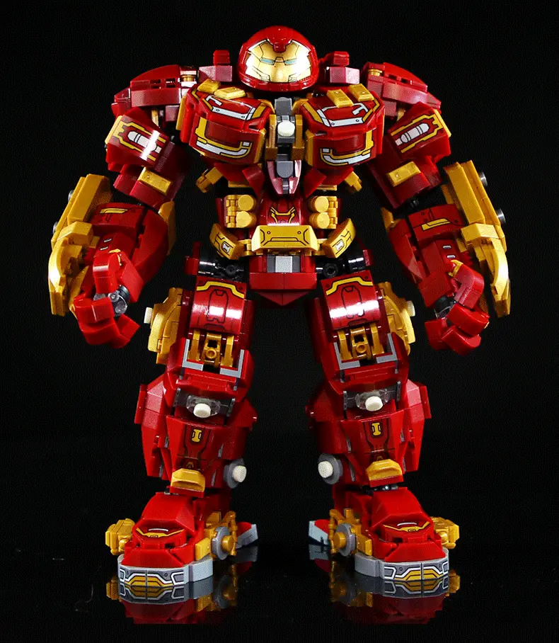 Compatible with Lego steel mecha puzzle assembled building blocks man revenge hero children Boy Toy model cross-border — feature 12