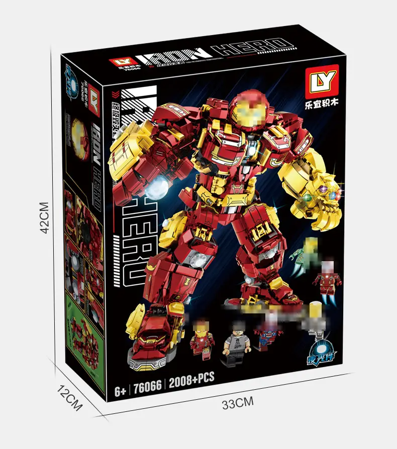 Compatible with Lego steel mecha puzzle assembled building blocks man revenge hero children Boy Toy model cross-border — feature 16