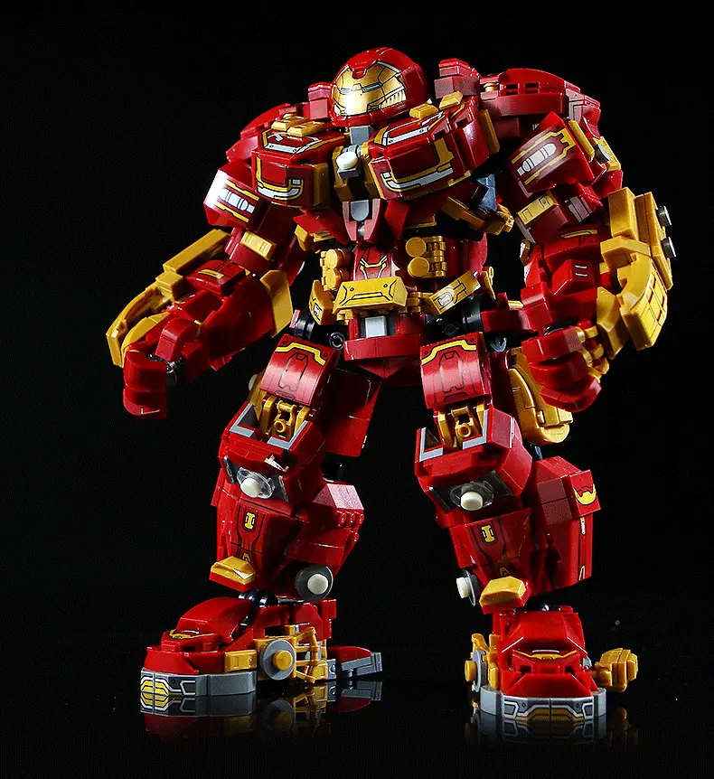 Compatible with Lego steel mecha puzzle assembled building blocks man revenge hero children Boy Toy model cross-border — feature 4