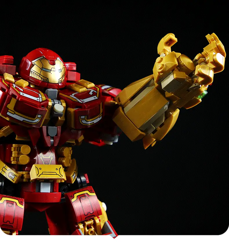 Compatible with Lego steel mecha puzzle assembled building blocks man revenge hero children Boy Toy model cross-border — feature 7