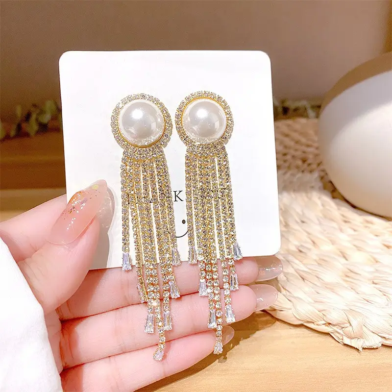 S925 Silver Butterfly Tassel Earrings with Full Diamond Design - Image 24
