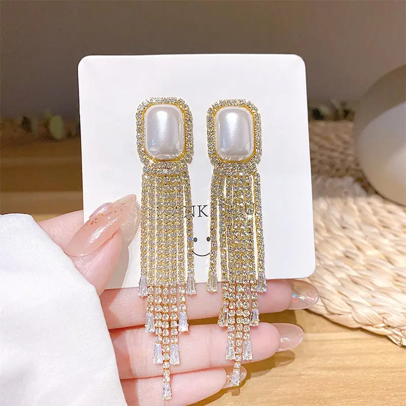 S925 Silver Butterfly Tassel Earrings with Full Diamond Design - Image 25