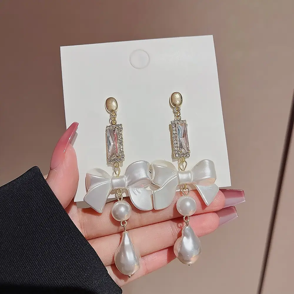 S925 Silver Butterfly Tassel Earrings with Full Diamond Design - Image 28