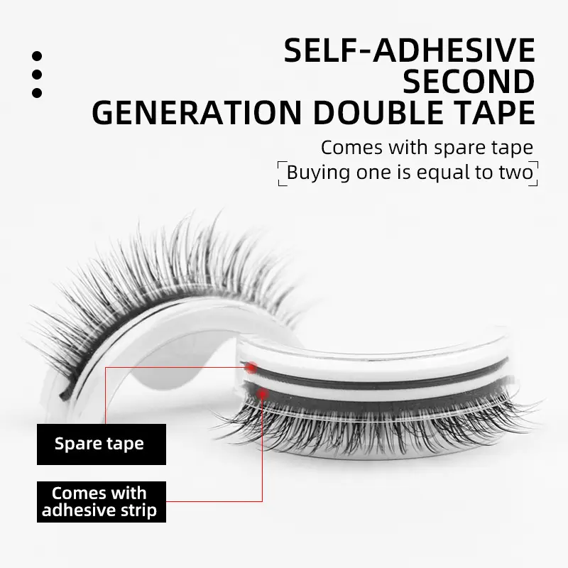 Self-adhesive False Eyelashes Glue-free Mink Hair