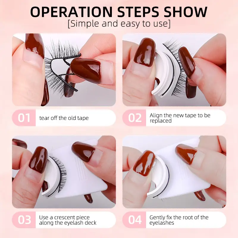 Self-adhesive False Eyelashes Glue-free Mink Hair