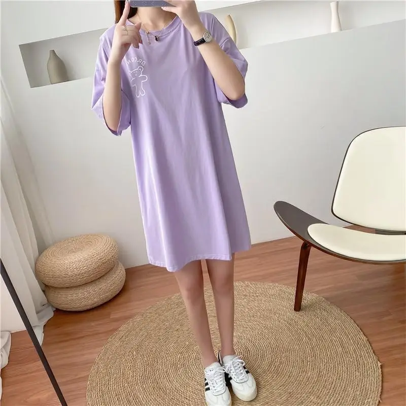 Maternity T-Shirt for Breastfeeding Women Summer Loose Fit — feature 11