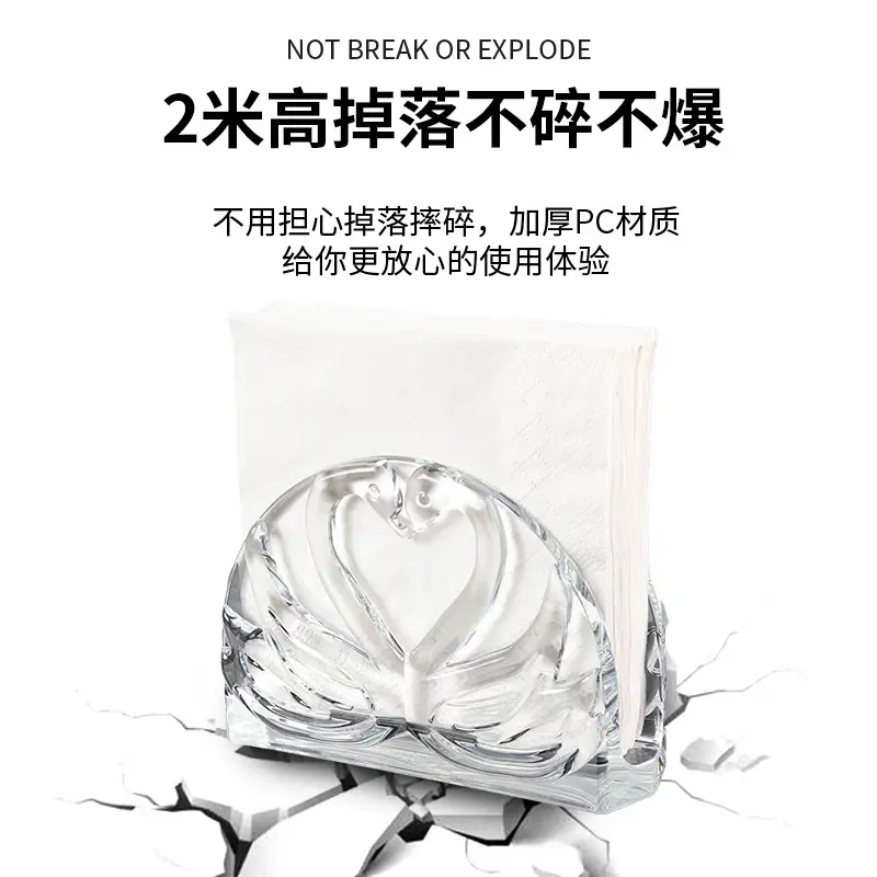 Clear Glass Vertical Tissue Holder for Kitchen & Desktop - Image 7