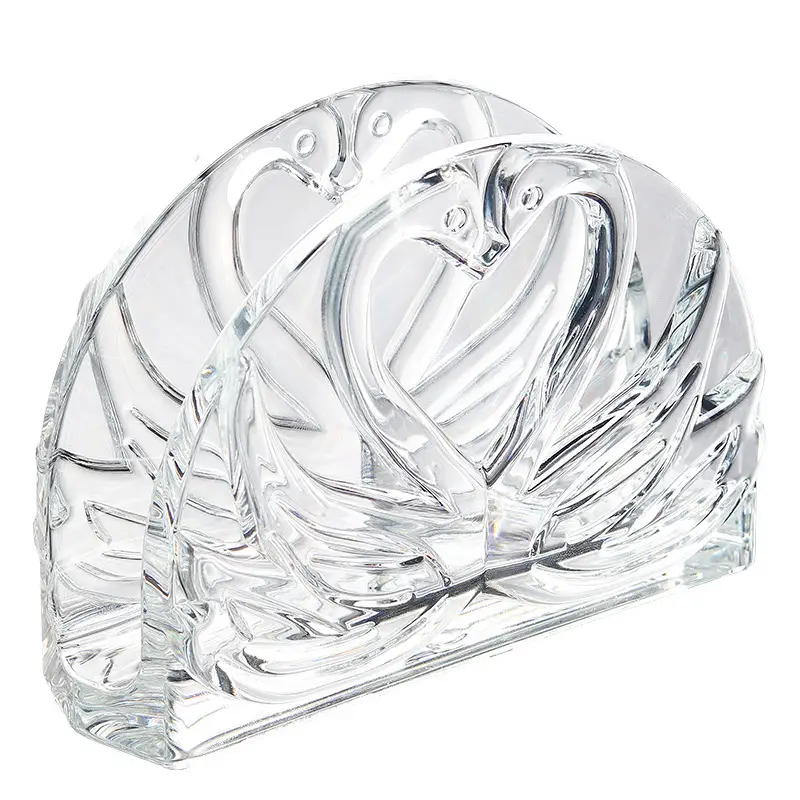 Clear Glass Vertical Tissue Holder for Kitchen & Desktop - Image 9
