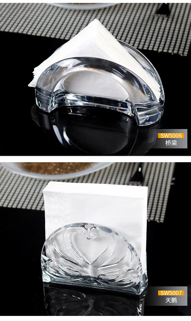 Clear Glass Vertical Tissue Holder for Kitchen & Desktop — feature 15