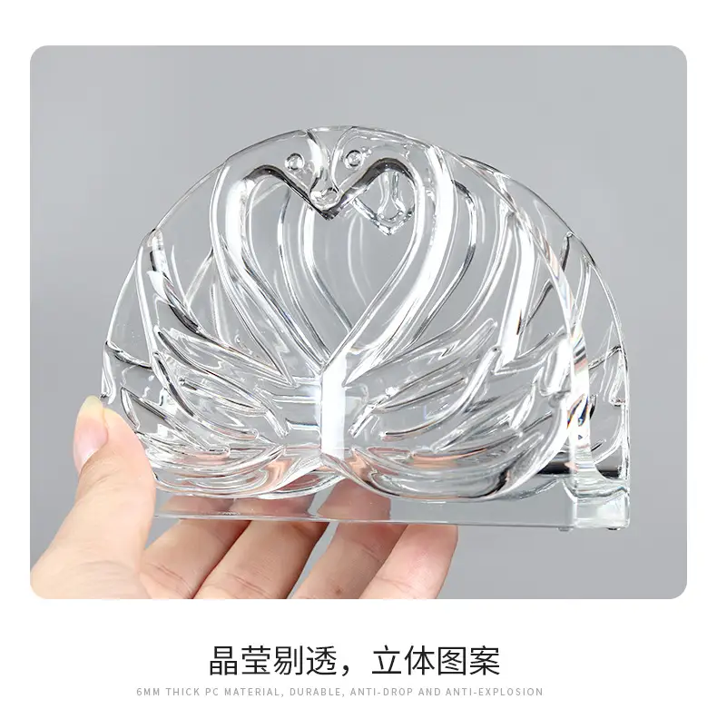 Clear Glass Vertical Tissue Holder for Kitchen & Desktop — feature 17