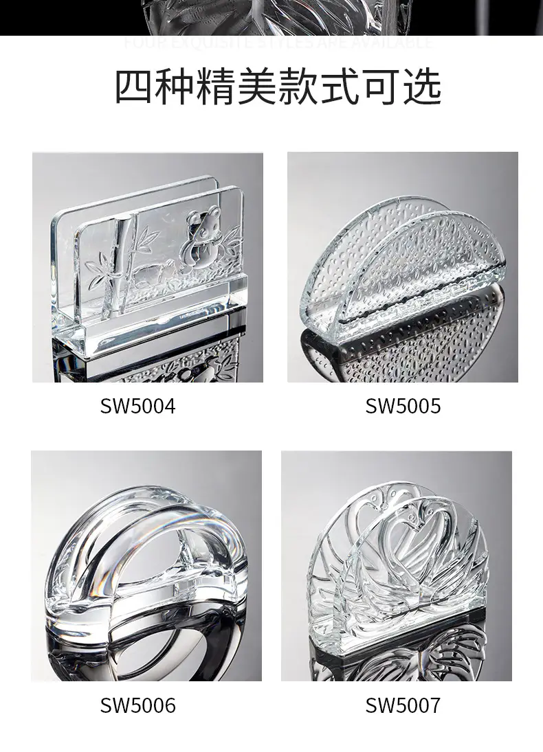 Clear Glass Vertical Tissue Holder for Kitchen & Desktop — feature 9