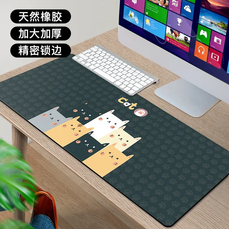 Large Canvas Mouse Pad for Office Desk with Gold Design - Image 19